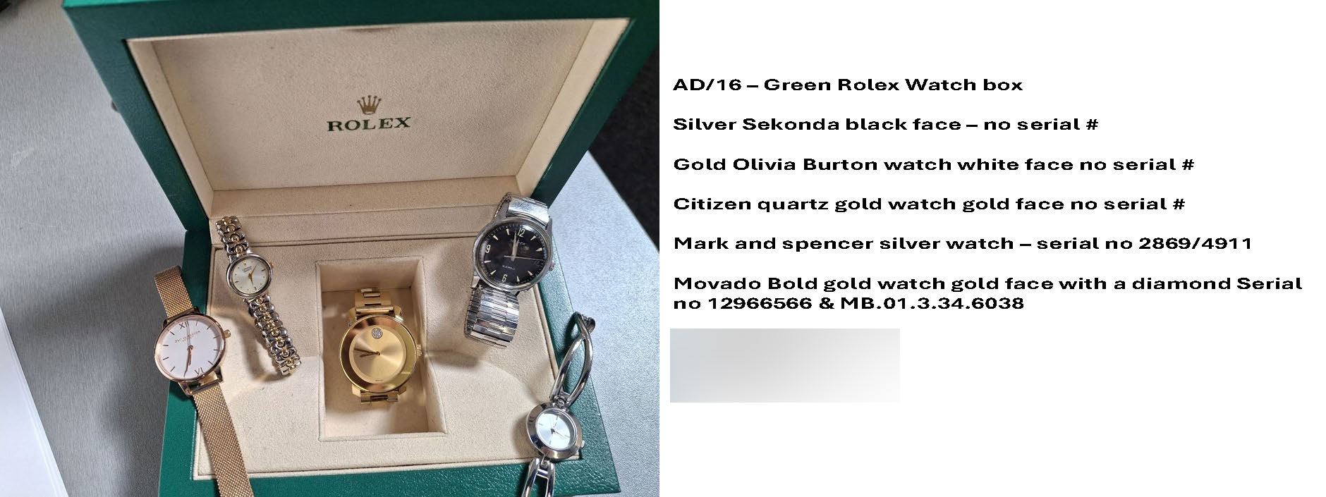 AD16 Green rolex watch box various watches.jpg
