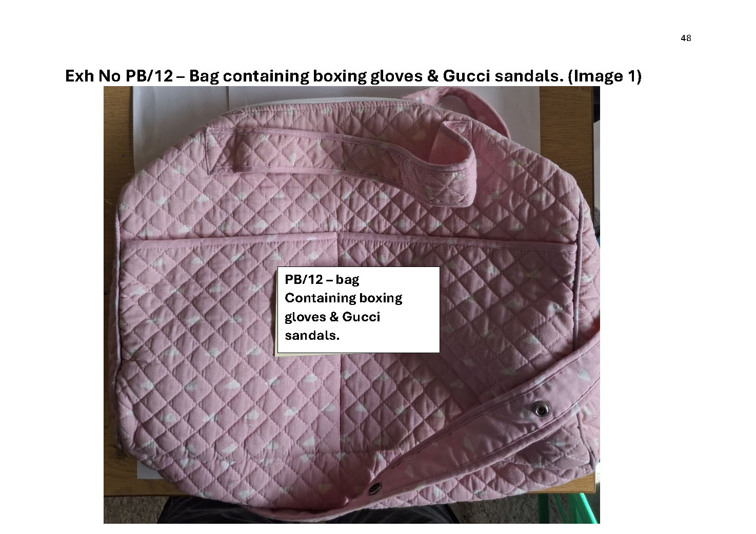 PB12 Bag containing boxing gloves and Gucci sandals - 1.jpg
