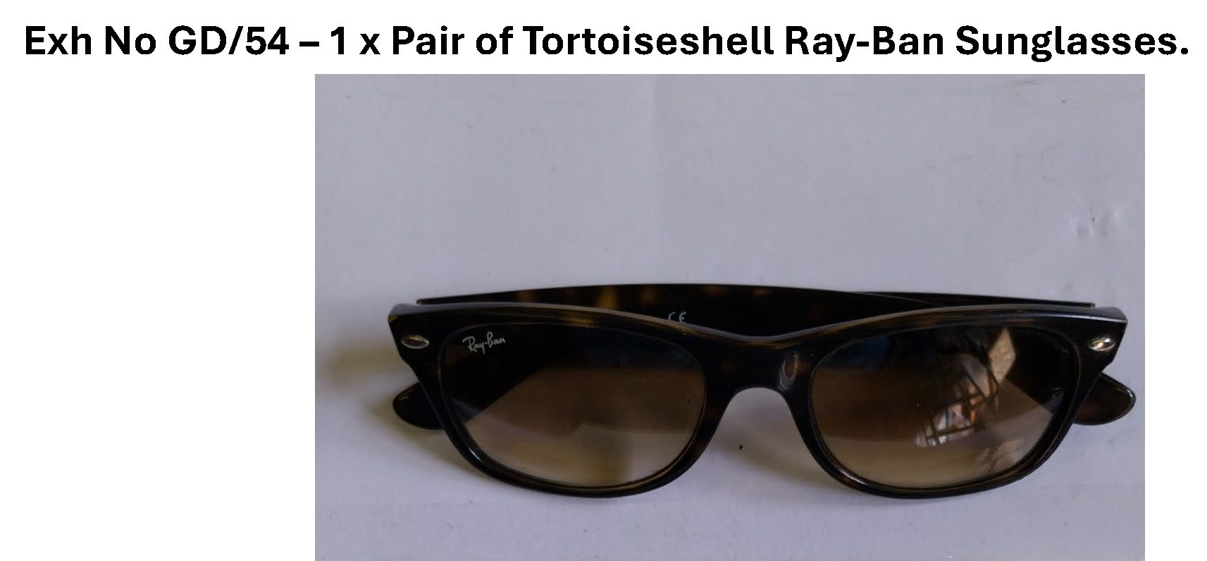 GD54 Pair of tortoishell Ray-Ban sunglasses.jpg