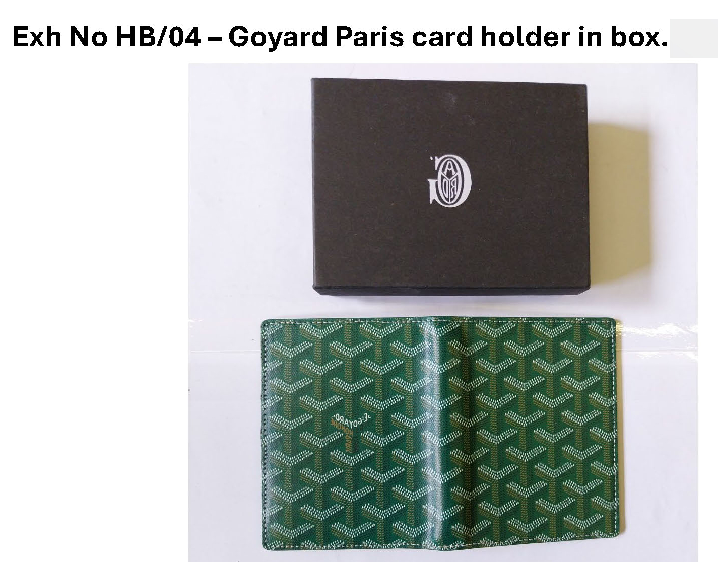 HB04 Goyard Paris card holder in box.jpg