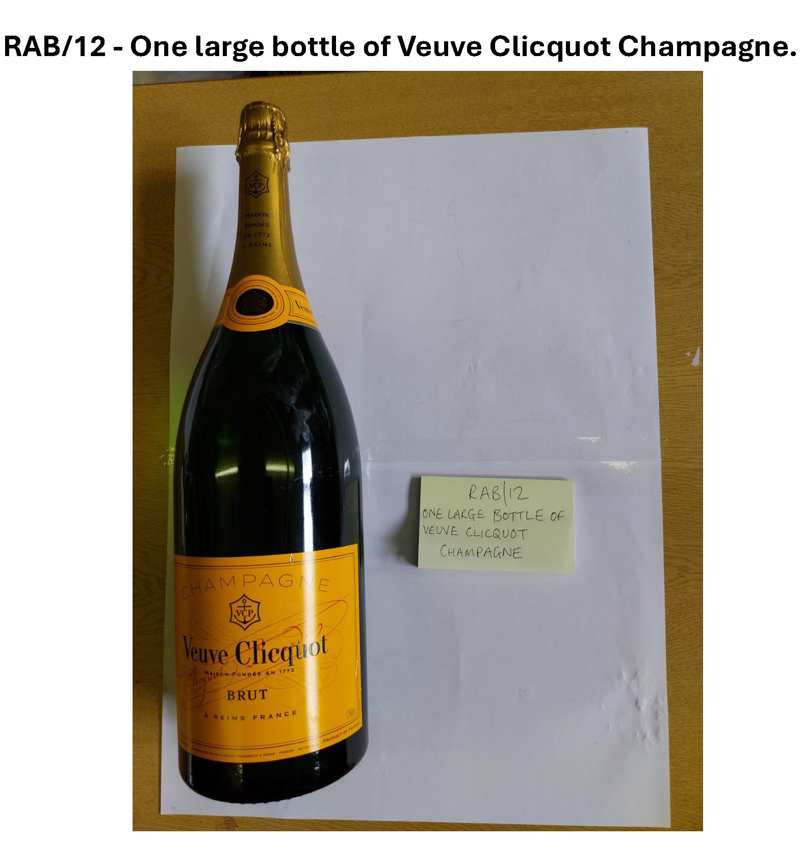 RAB12 One large bottle of Veuve Clicquot champagne.jpg
