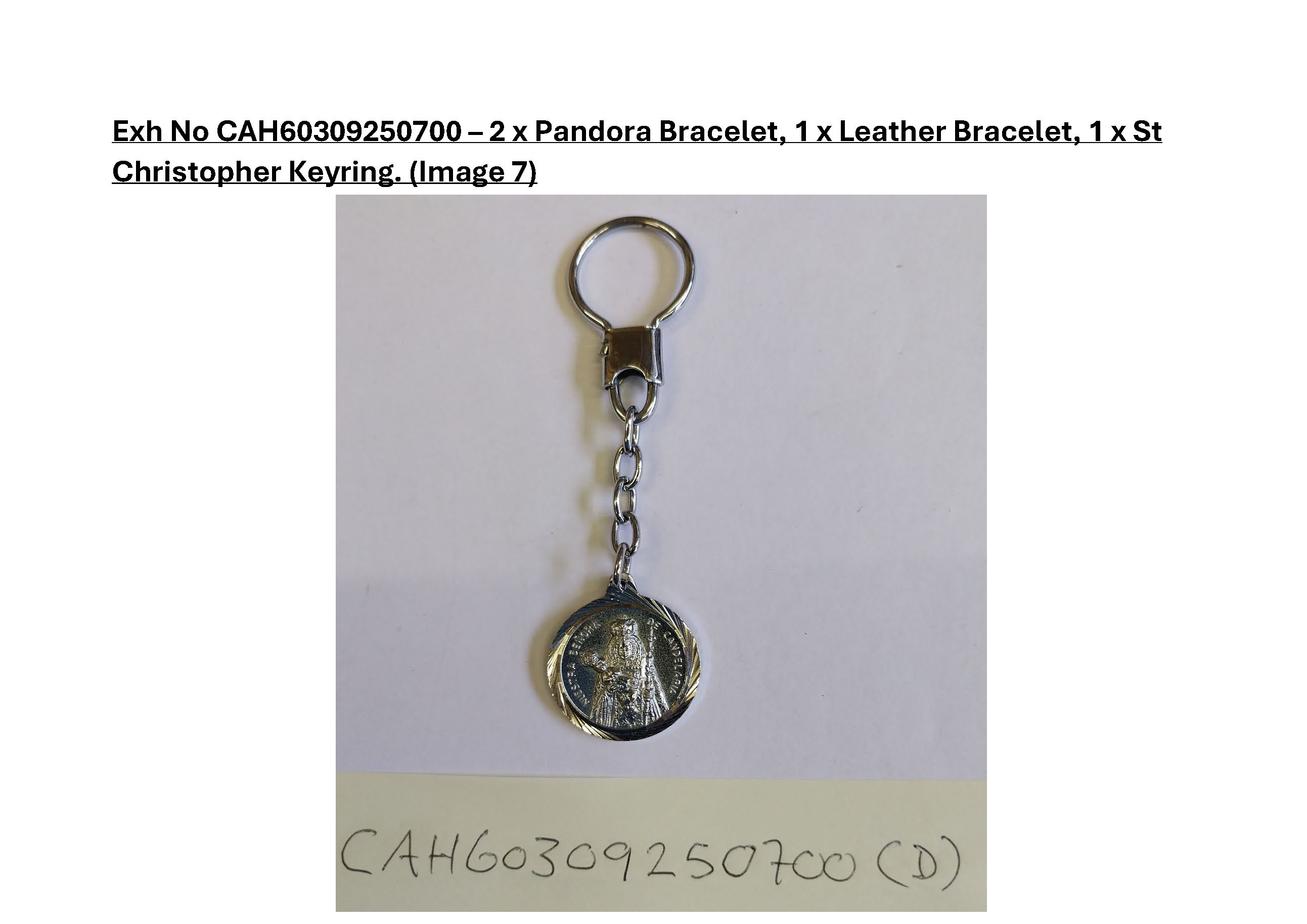 2 x Pandora bracelet 1 x leather bracelet 1 x Christopher keyring - 7.jpg