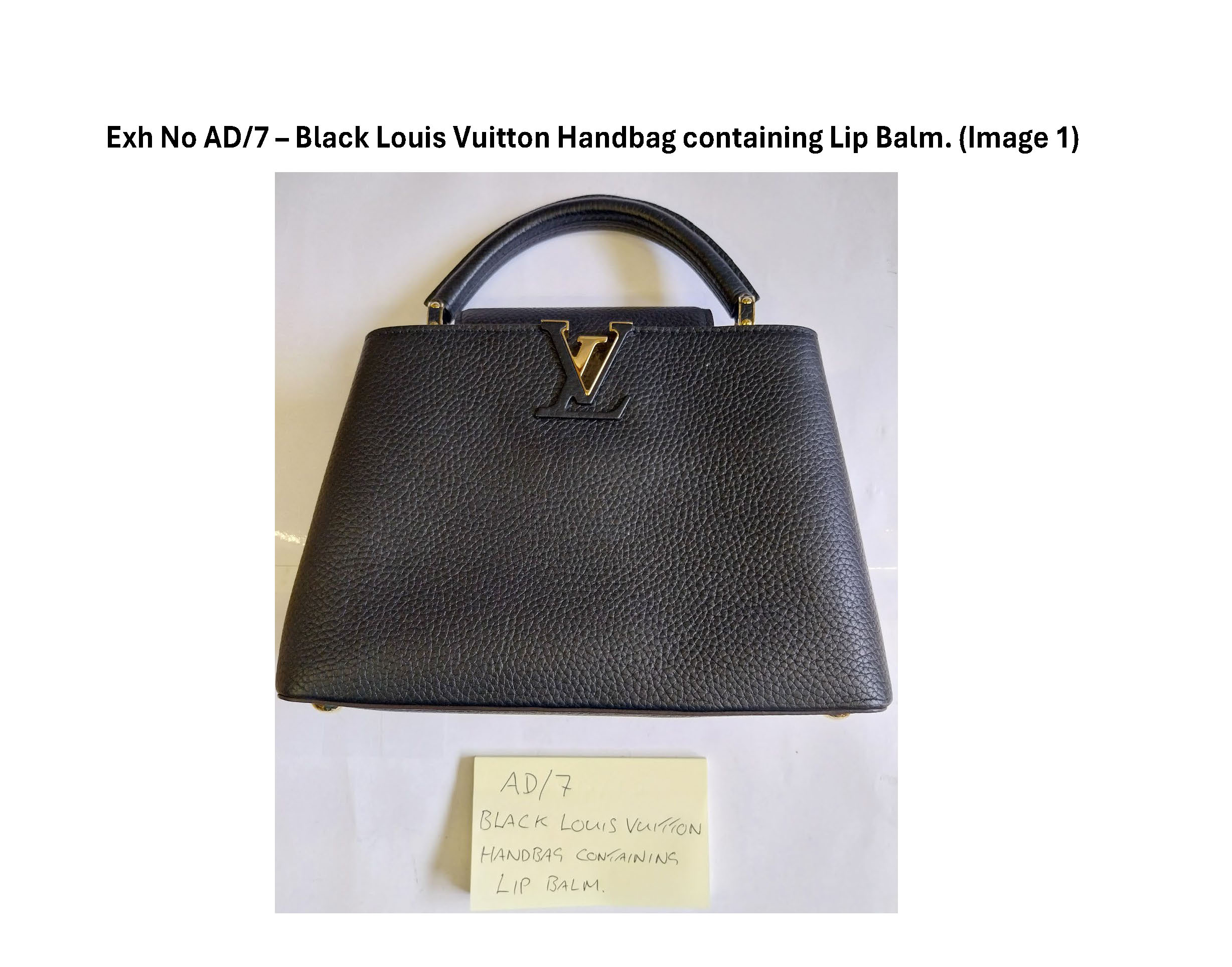 AD7 Black Louis Vuitton Handbag containing lip balm 1.jpg