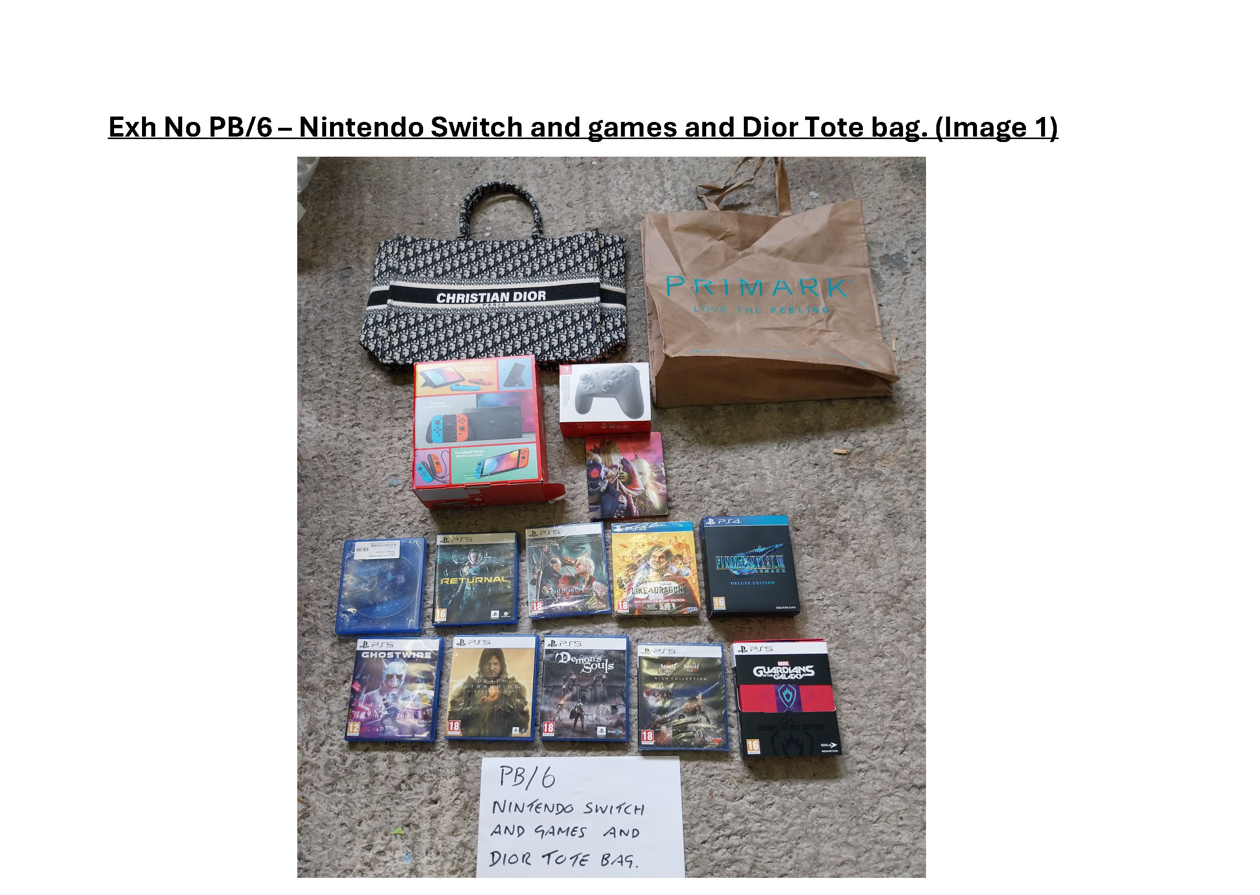 PB6 Nintendo Switch and games and Dior tote bag - 1.jpg