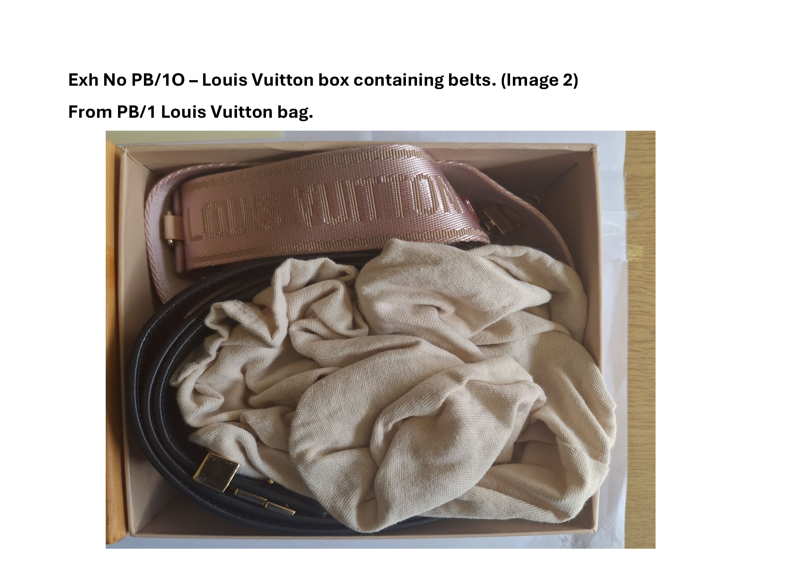 PB1O - Louis Vuitton box containing belts - 2.jpg
