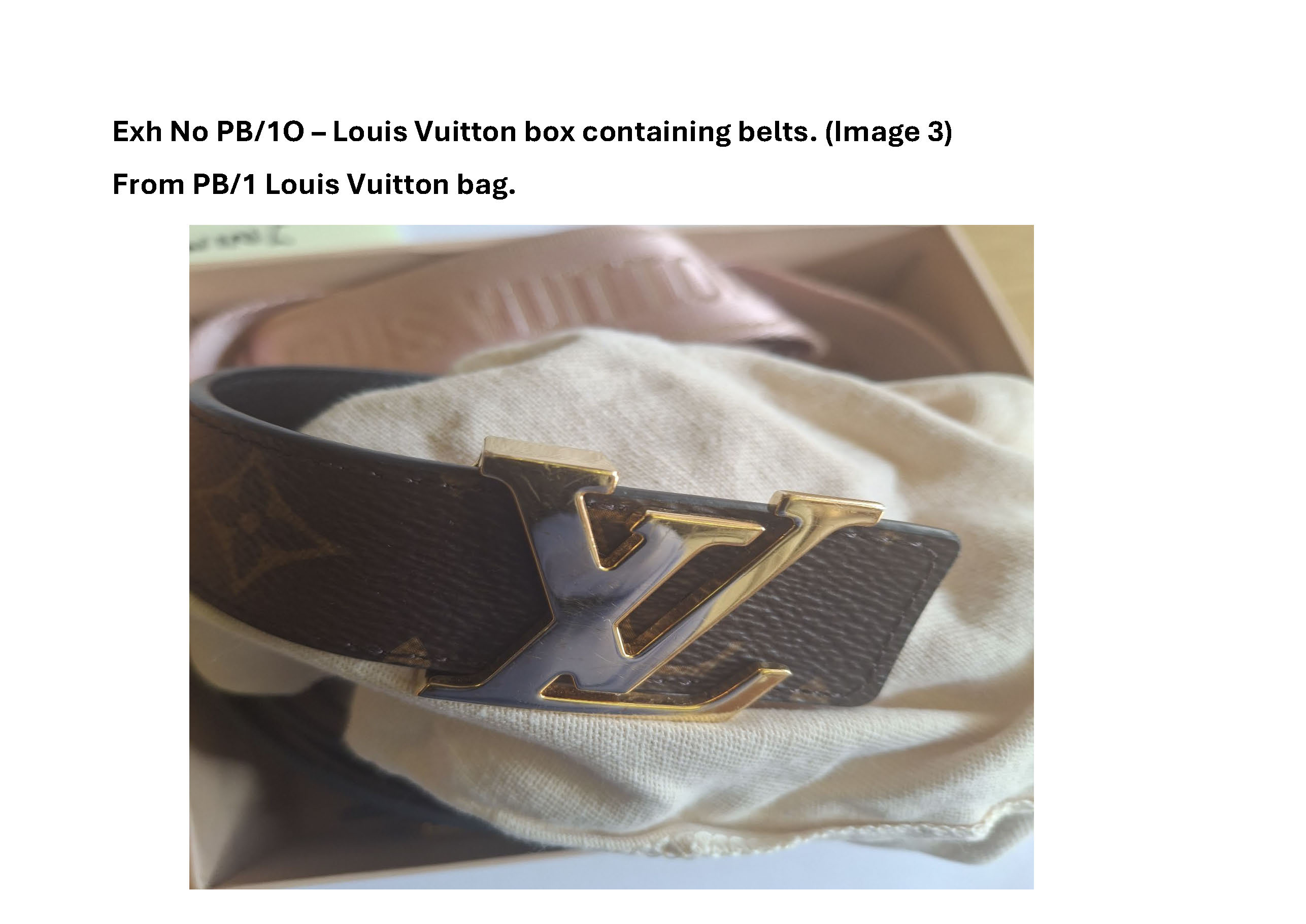 PB1O - Louis Vuitton box containing belts - 3.jpg
