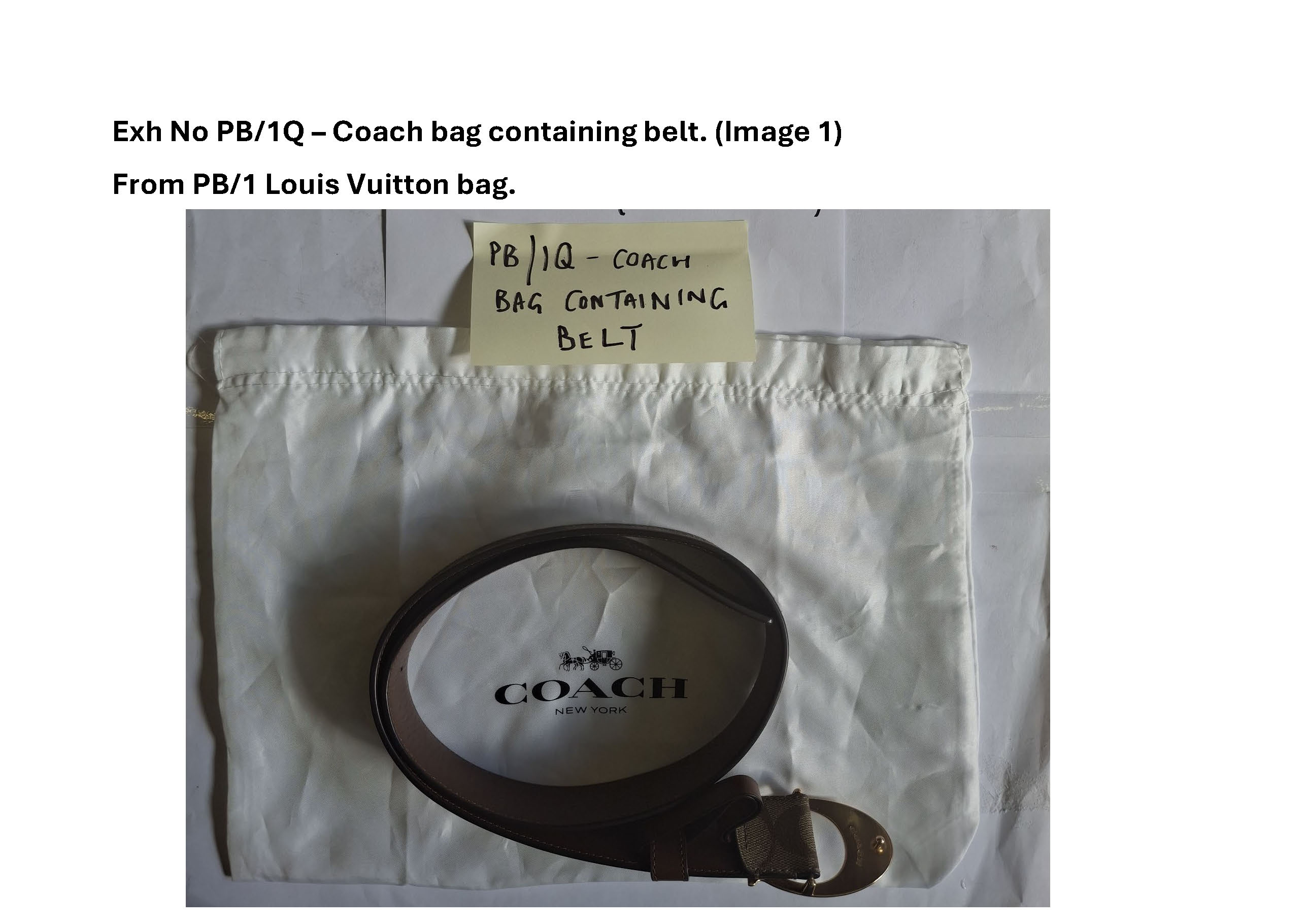 PB1Q - Coach bag containing belt - 1.jpg