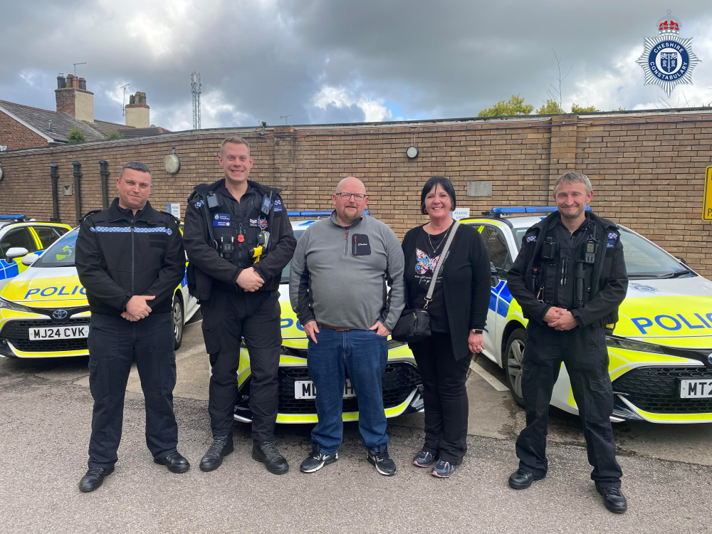 Paul and Sharon and officers