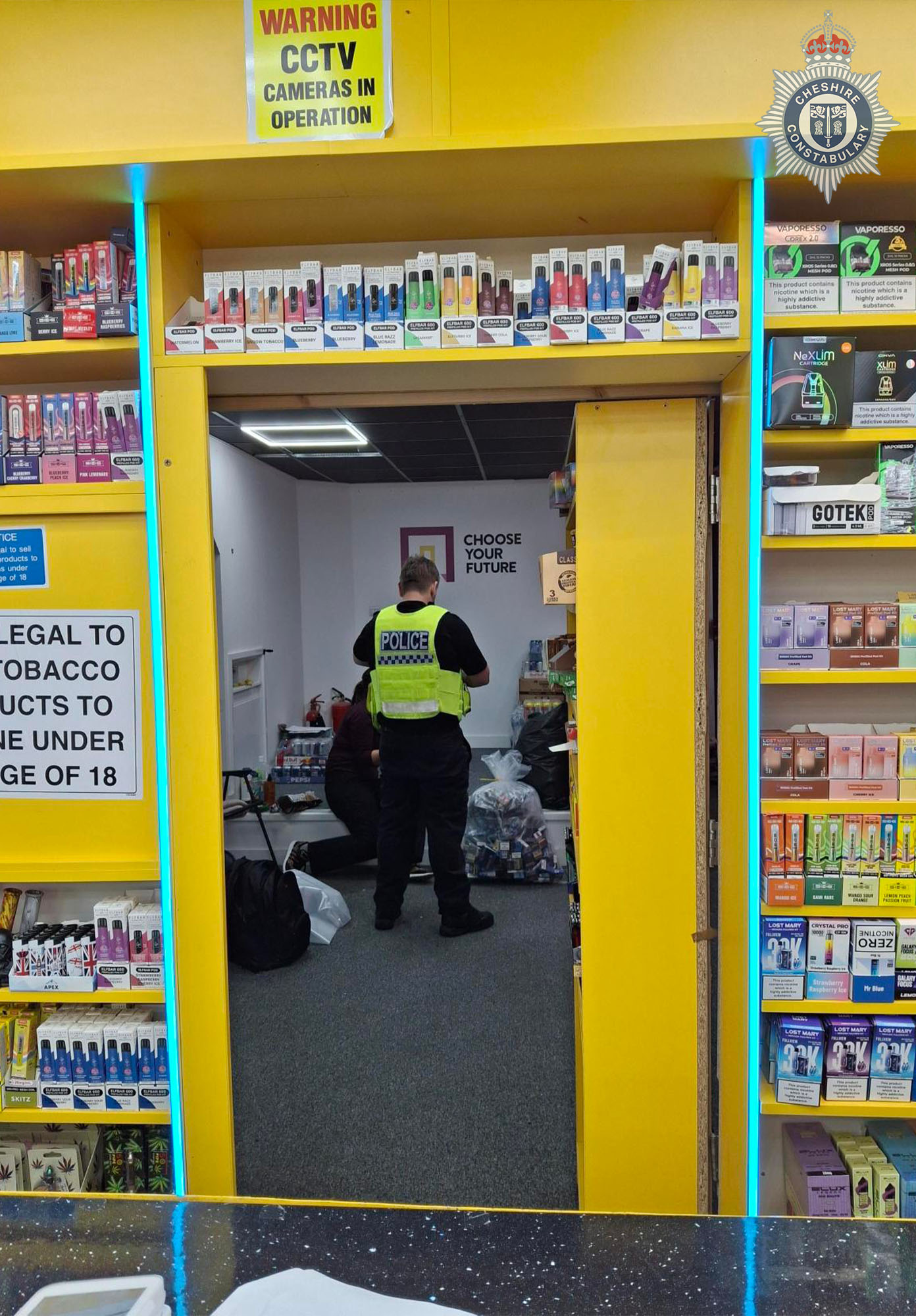 Officers in Crewe